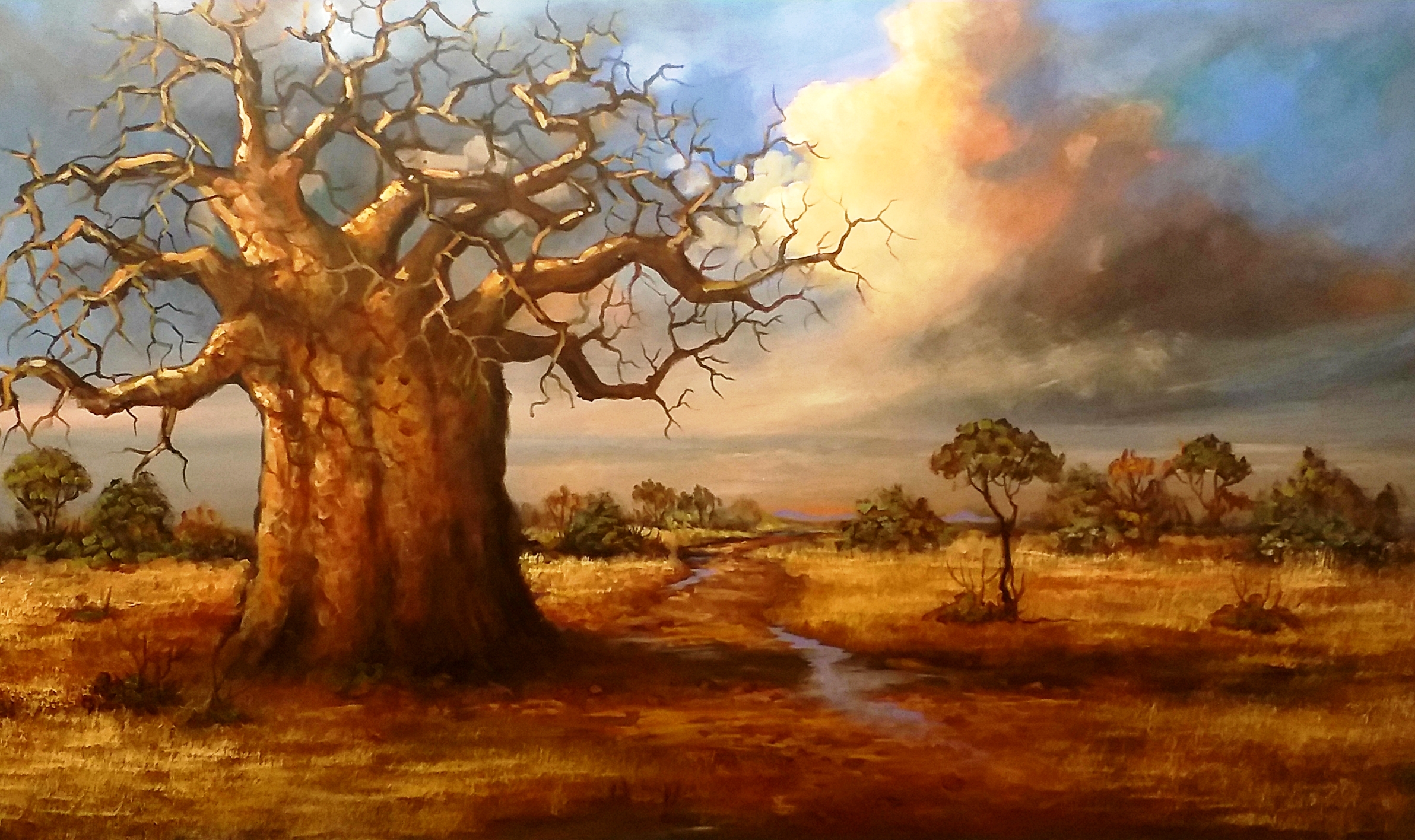 Art code 2686 ioil on canvas, framed 1470x1010mm