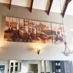 A Huge and beautiful Triptych Landscape