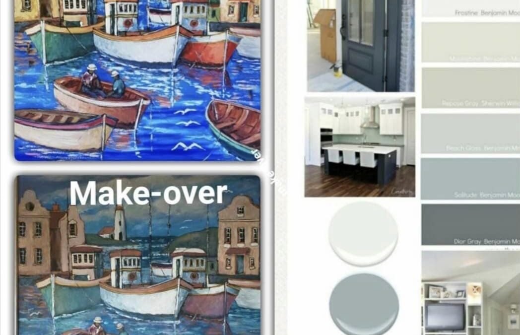 My talent, my work, my passion!!!                                        I know many artists might disagree, but for me, there’s nothing more fulfilling than assisting my long-time clients and adding value to their investment.This Freddie Skinner Art piece was purchased years before and the client moved to a new home, asking if I could slightly adjust the color scheme to better match their new home.I was more than happy to help and they were over the moon with the result!