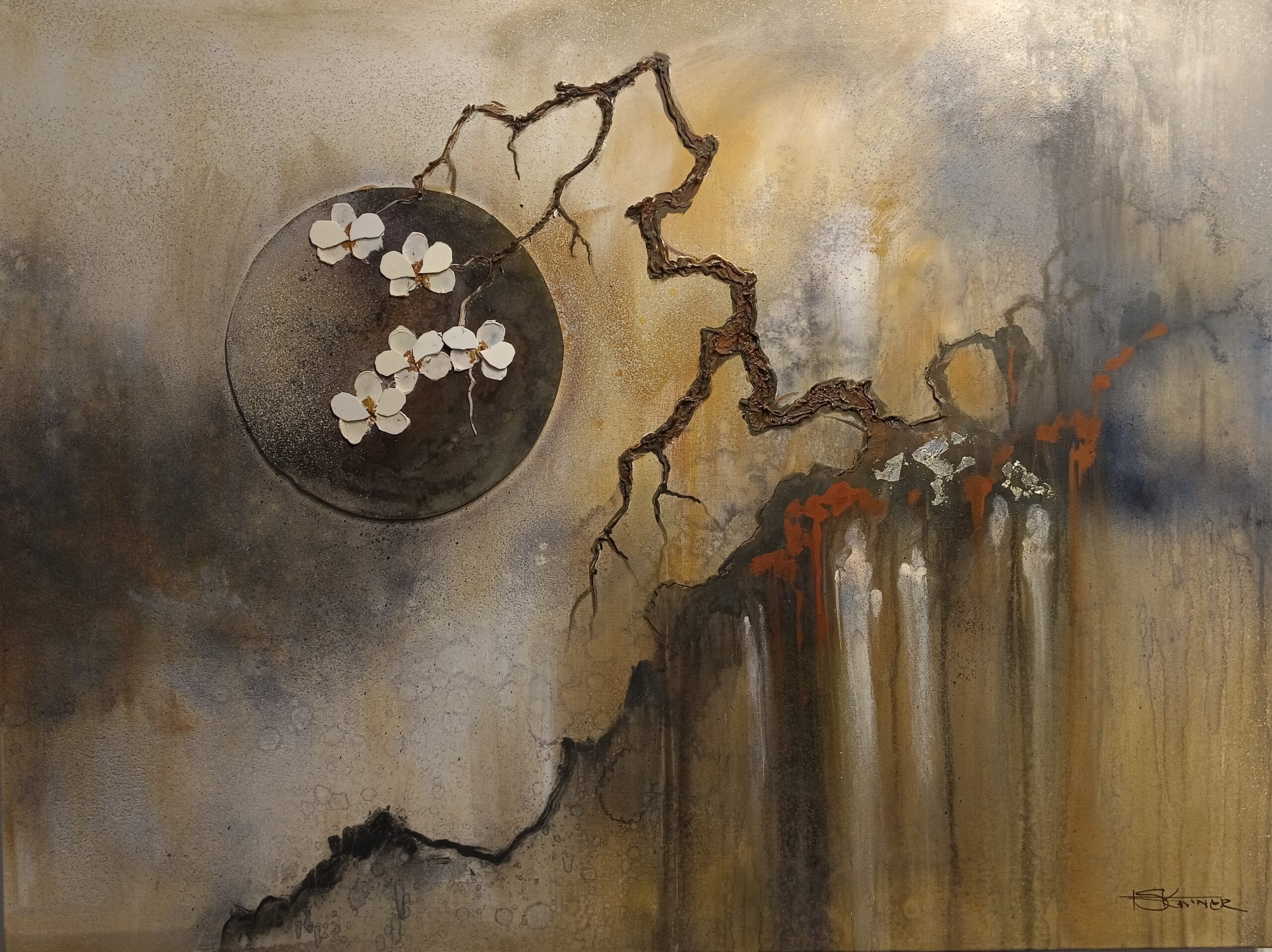Art code 3735 mixed media on deep edge canvas 910x1210mm