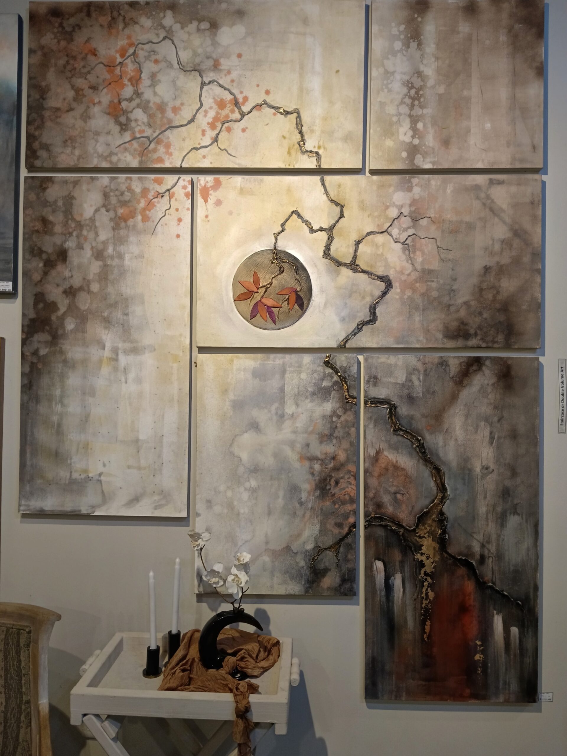 Art code 3746 2440x1810mm mixed media in canvasses