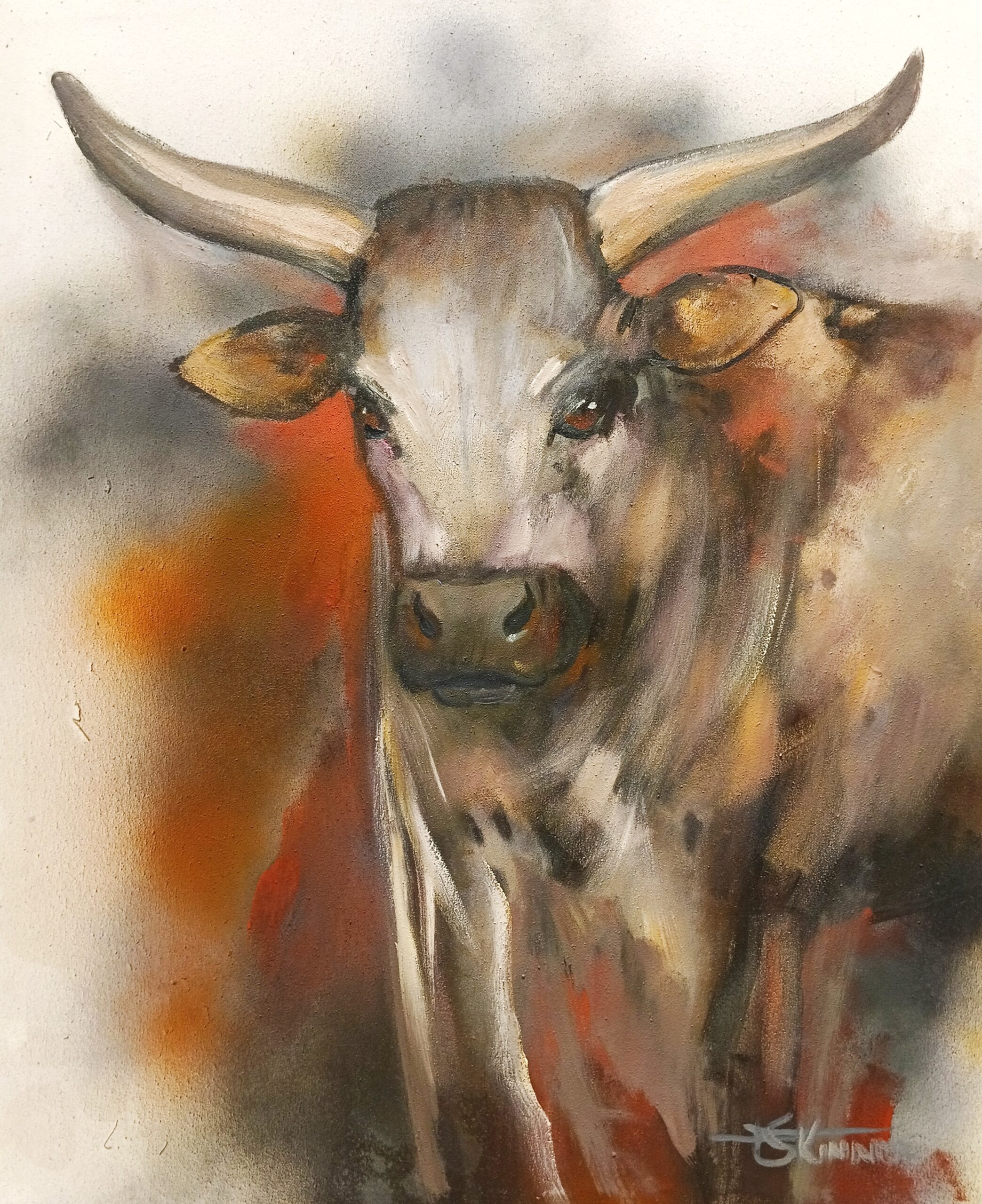 Art code 4023 600x750mm oil on blocked canvas